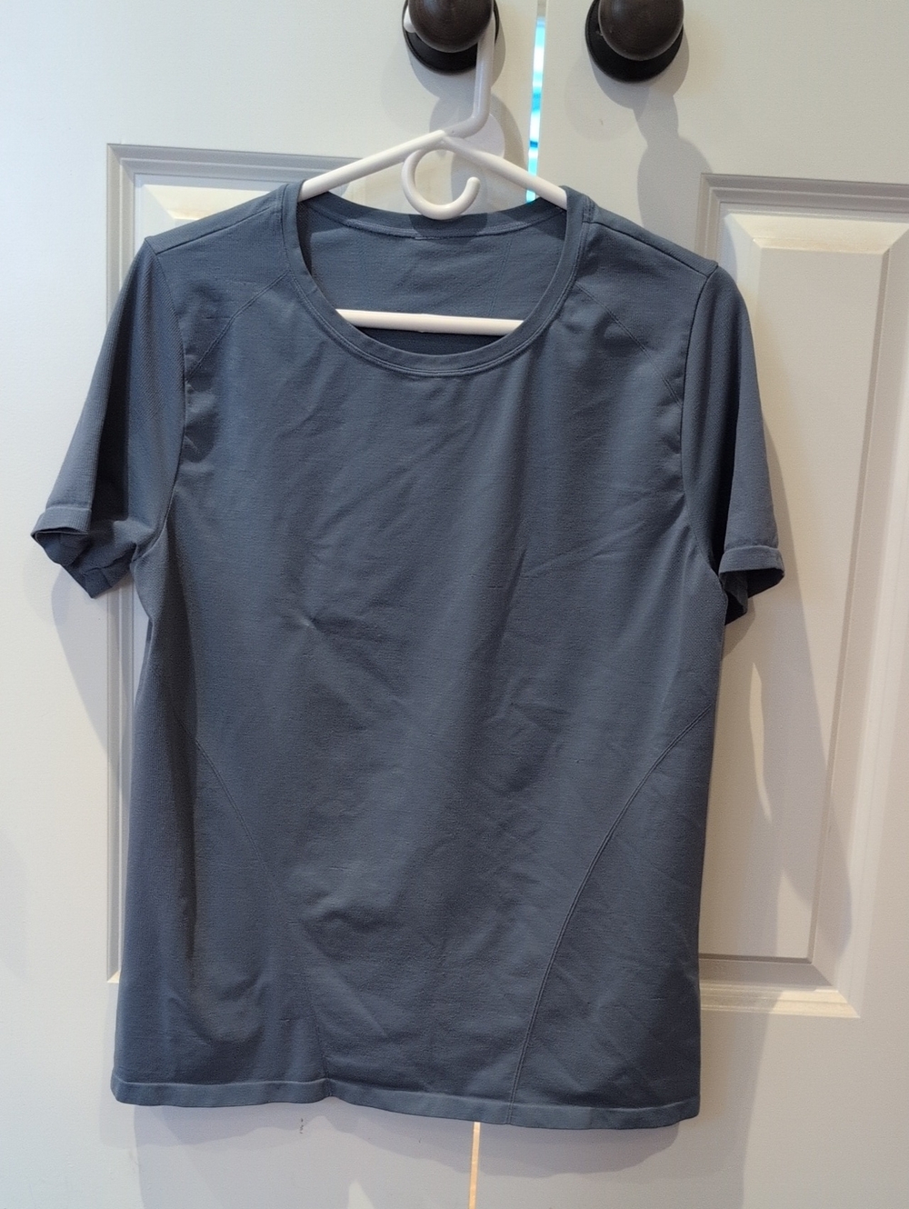 Fabletics Slate Blue Short Sleeve Active Tee